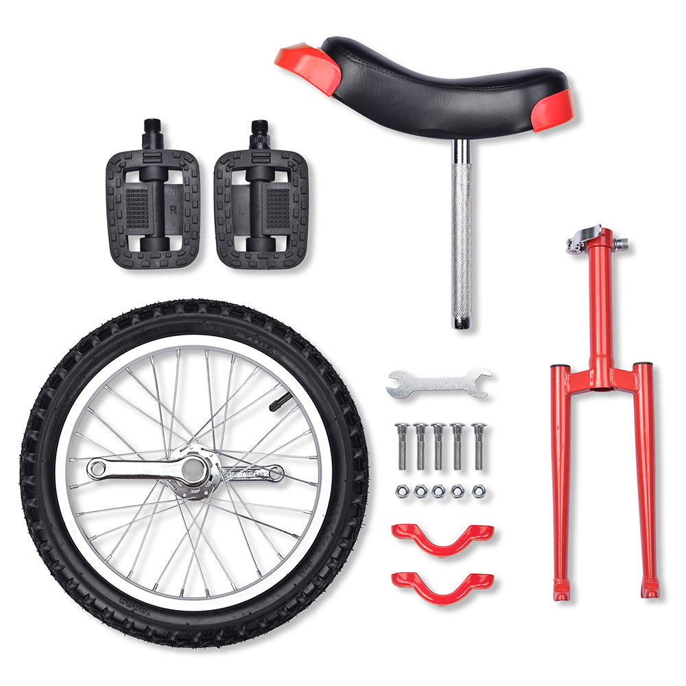 16in Wheel Unicycle Red