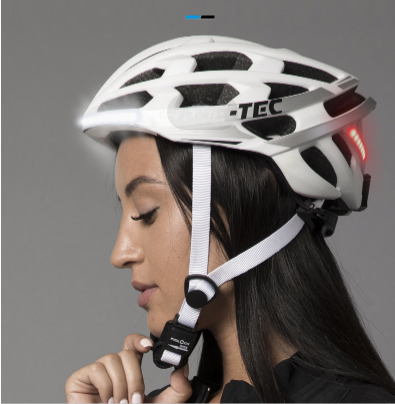 PSFT-01. Smart Bluetooth voice lighting mountain bike / road bike / bike riding sports helmet.